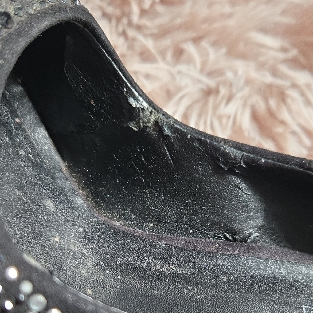 ALDO Crystal-Embellished Black Women's High Heel Pumps Size 8.5 - Picture 9 of 13